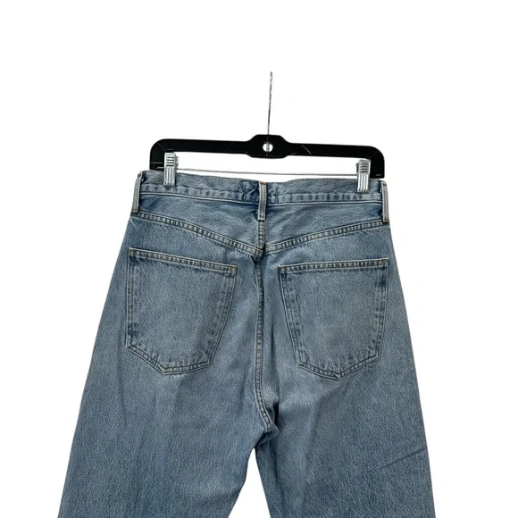 $198 Agolde Blue 90's High Rise Loose Fit Jean In Affair Size 27 - Picture 7 of 10